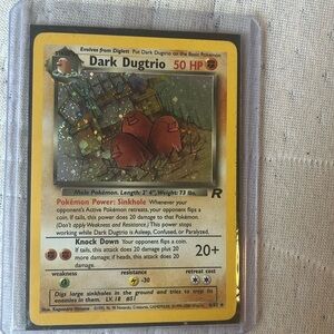 Pokémon 2000 TCG Dark Dugtrio Team Rocket #6/82 Holo Unlimited Rare LP